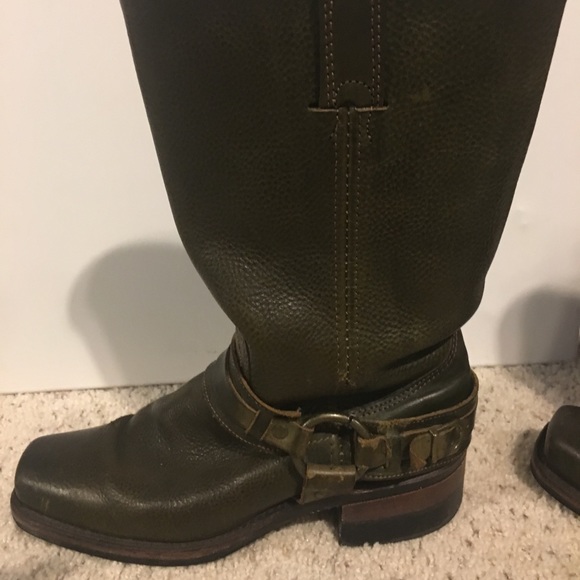 Frye Shoes - Frye Harness Boots - very little wear.